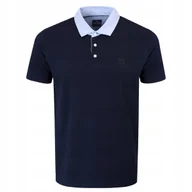 Koszulki męskie - POLO Koszulka Męska GRANATOWA Bawełniana ALT Elegancka M Pako Jeans - miniaturka - grafika 1