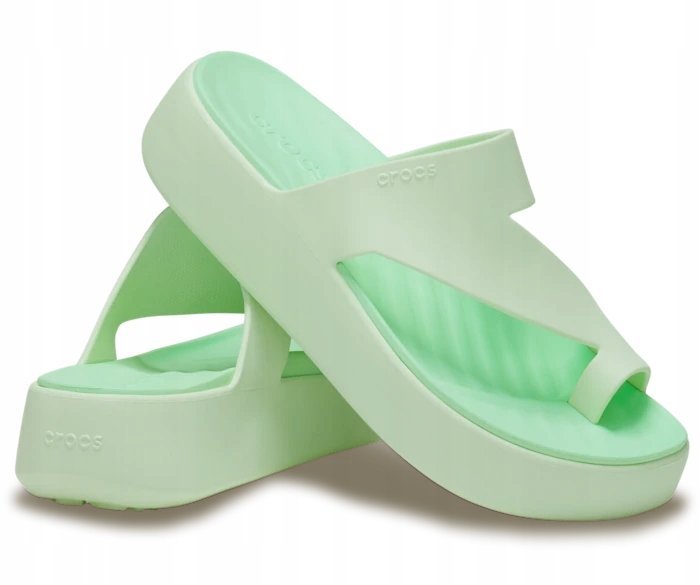 Crocs Wygodne Lekkie Damskie Buty Klapki Getaway Platform Toe Loop 39-40