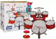 Instrumenty muzyczne dla dzieci - Import LEANToys Perkusja 5 Bębnów Keyboard i Mikrofon Talerze 4883 - miniaturka - grafika 1