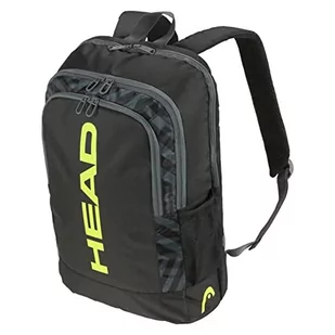 HEAD Base Backpack Plecak Tenisowy, Czarny, Żółty, 17L - Plecaki - miniaturka - grafika 1