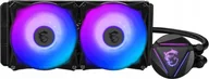 Chłodzenie procesora - MSI MAG Core Liquid 280R 2x140mm chłodzenie procesora AIO +adapter LGA1700 - miniaturka - grafika 1