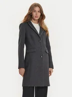 Płaszcze damskie - Morgan Płaszcz wełniany 242-GLAM Szary Regular Fit - miniaturka - grafika 1