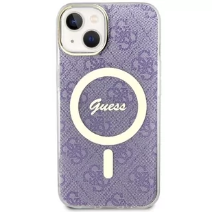 Guess GUHMP14SH4STU iPhone 14 6.1" purpurowy/purple hardcase 4G MagSafe - Etui i futerały do telefonów - miniaturka - grafika 3