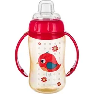 Inne akcesoria do pielęgnacji dzieci - Canpol babies babies kubek treningowy z silikonowym ustnikiem i uchwytami 320 ml 56/512 czerwony - miniaturka - grafika 1