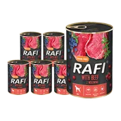 Mokra karma dla psów - Dolina Noteci Rafi z wołowina 6x400g 42520-uniw - miniaturka - grafika 1