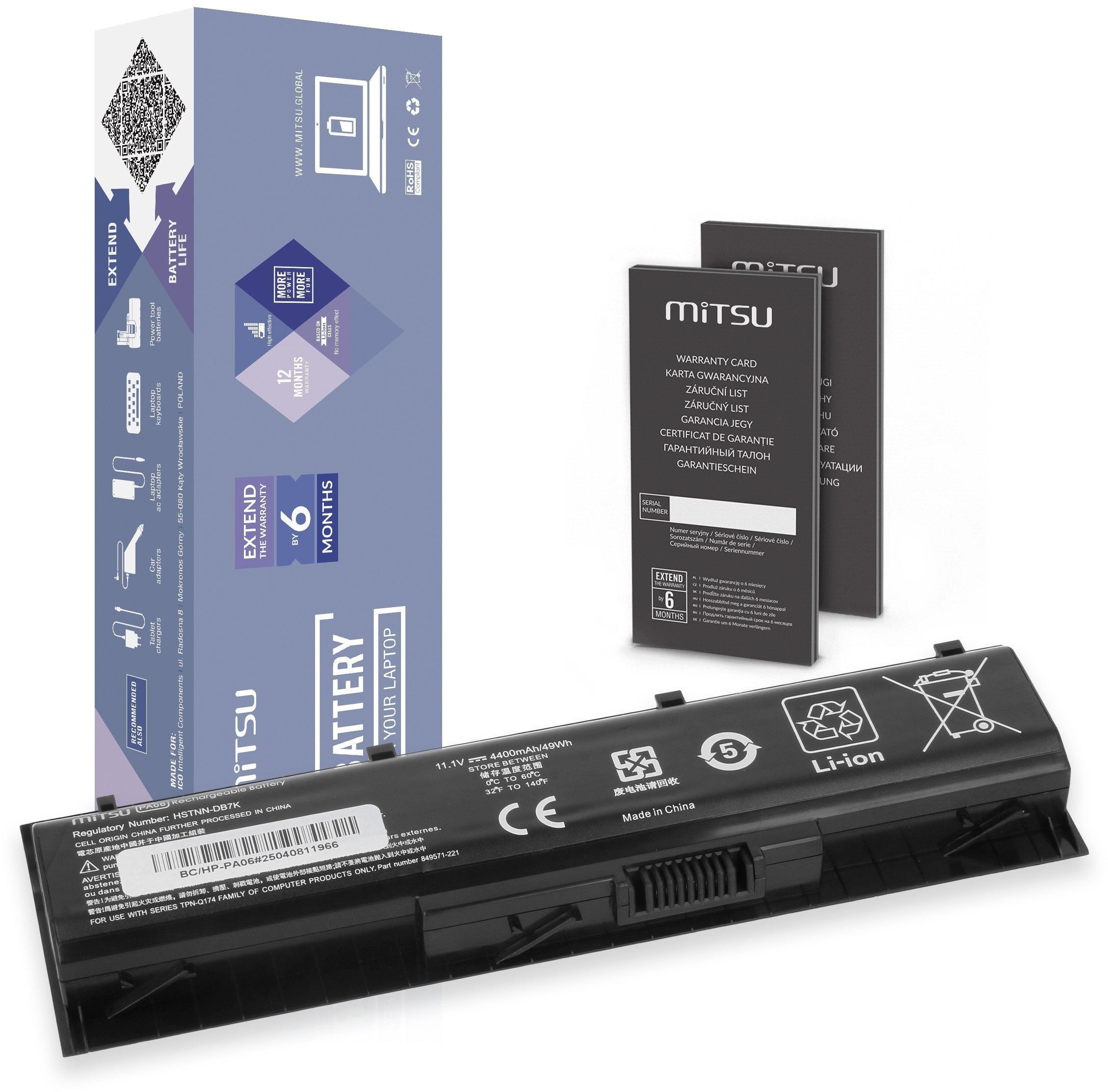 Bateria Mitsu do HP Omen 17, Pavilion 17