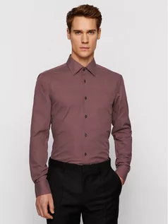 Koszule męskie - Boss Koszula Jango 50451304 Czerwony Slim Fit - grafika 1