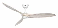 Wentylatory sufitowe - Energooszczędny wentylator sufitowy ze zdalnym sterowaniem Eco Airscrew 152 cm biały mat / biały szczotkowany - miniaturka - grafika 1