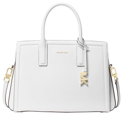 Michael Kors MD Satchel, torebka damska, pojedyncza, Optyczny biały, Taglia unica
