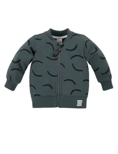 Pinokio Bluza niemowlęca bawełniana rozpinana Le tigre zielona, Rozmiar: 80 - Bluzy i sweterki niemowlęce - miniaturka - grafika 1