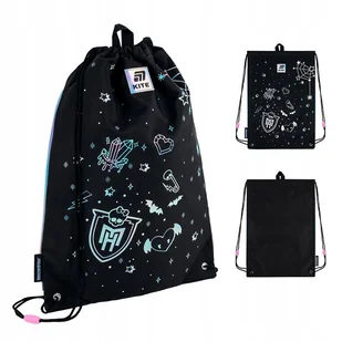 Worek na buty szkolny dla dziewczynek czarny MONSTER HIGH Kite - Torby szkolne - miniaturka - grafika 1
