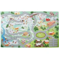 Maty edukacyjne - Sun Baby Mata Snow City z autkami 120x80 cm B05.051.1.1 - miniaturka - grafika 1