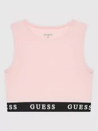 Koszulki dla dziewczynek - Guess Top J2YI34 KABR0 Różowy Regular Fit - miniaturka - grafika 1