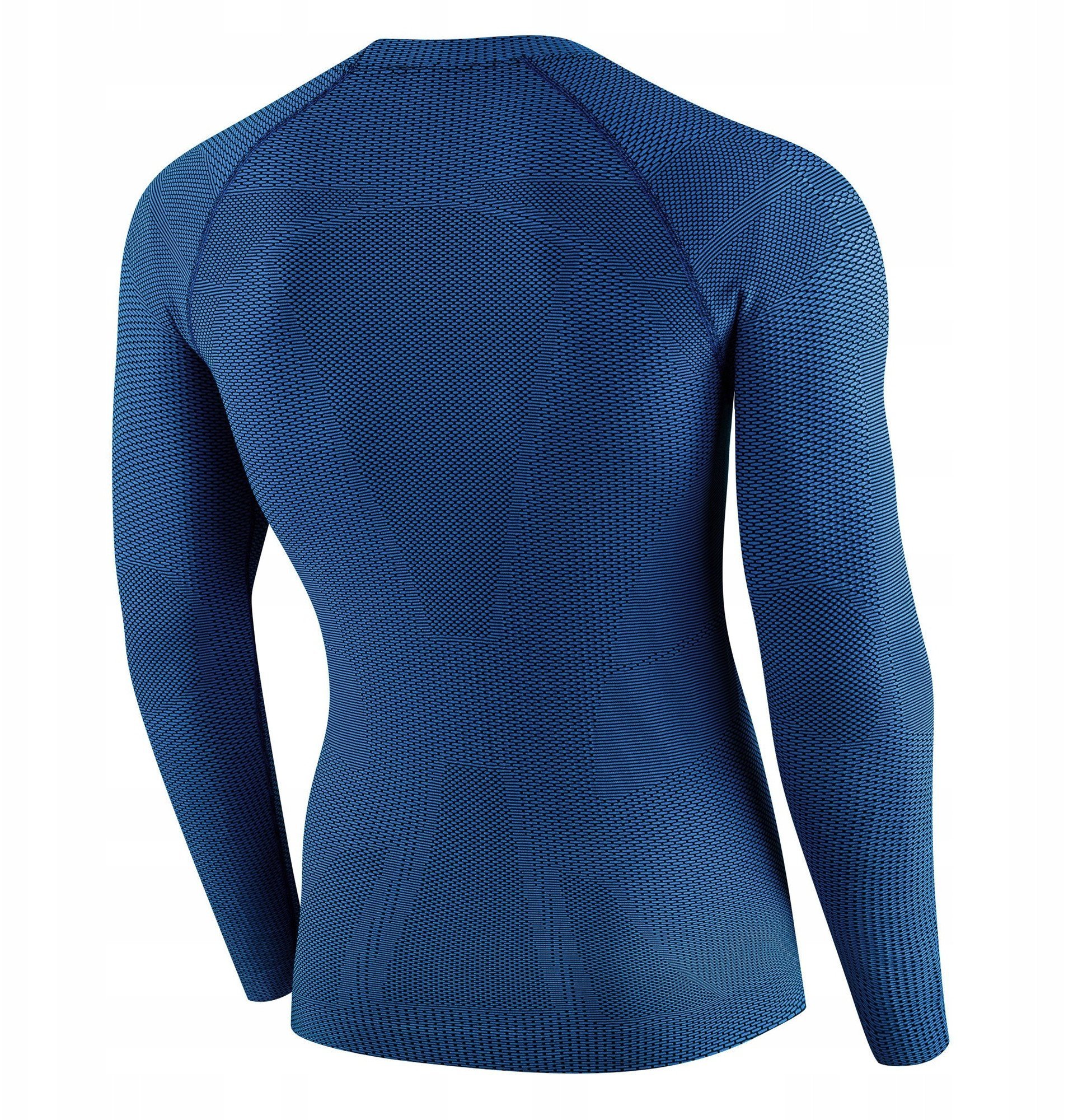 LS1595M Koszulka męska 3D PRO z długim rękawem ciemnoniebieski L
