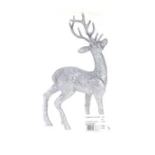 Ozdoby bożonarodzeniowe - Figurka brokatowa renifer 15 x 4,4 x 28 cm mix - miniaturka - grafika 1