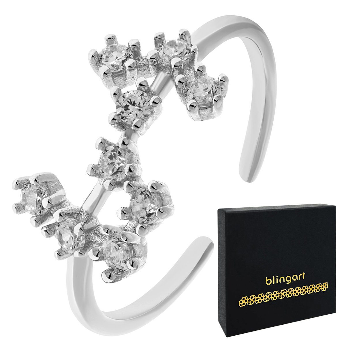 Srebrny pierścionek znak zodiaku SKORPION 925