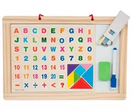 Tablice dla dzieci - Dwustronna Tablica Klasyczna Magnetyczna Dodatki - miniaturka - grafika 1