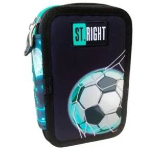 St. Majewski Piórnik potrójny z wyposażeniem PC5 Neon Football - Piórniki - miniaturka - grafika 1