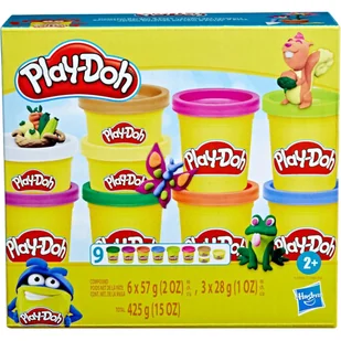 PLAY-DOH CIASTOLINA HASBRO ZESTAW KOLOROWY OGRÓD 9-PAK F7966 - Masy plastyczne - miniaturka - grafika 1