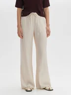 Spodnie damskie - OPUS Spodnie w kolorze beżowym - miniaturka - grafika 1