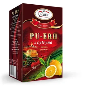MALWA Herbata Czerwona PU ERH CYTRYNA Ekspres 20tb - Herbata - miniaturka - grafika 1
