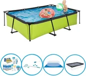 Baseny ogrodowe - EXIT Basen Lime - Basen stelażowy 300x200x65 cm - Kompletny zestaw basenowy - miniaturka - grafika 1