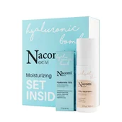 Zestawy kosmetyków damskich - NACOMI Next Lvl Moisturizing Zestaw: Mleczny tonik do twarzy 100ml + Serum kwas hialuronowy 10% 30 ml - miniaturka - grafika 1