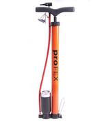 Akcesoria rowerowe - PROFEX Pompka rowerowa stojąca, 38 x 480 mm, pomarańczowy - miniaturka - grafika 1