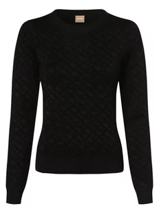 BOSS - Sweter damski  Furkina, czarny - Swetry damskie - miniaturka - grafika 1