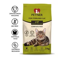 Sucha karma dla kotów - Petner karma dla kotów sterylizowanych 3 kg - miniaturka - grafika 1