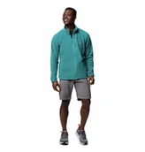 Bluzy męskie - Polar męski Columbia FAST TREK II turkusowy 1420421364 - miniaturka - grafika 1