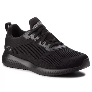 Sneakersy damskie - SKECHERS Sneakersy BOBS SPORT Squad Tough Talk 32504/BBK Black - grafika 1