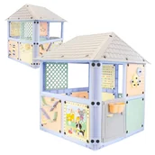 Place zabaw - Mochtoys Domek Ogrodowy Dla Dzieci Smart House Dom Na Ogród Z Obrotowymi Ścianami I Przesuwnymi Okiennicami - miniaturka - grafika 1