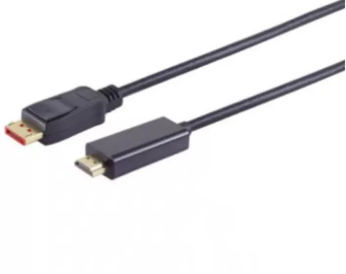 Kabel nanocable Kabelis Brackton DisplayPort Male - HDMI Male 1.0m Black 4250923700174 DP4-HD6-0100.B