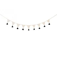 Wyposażenie pokoiku dziecięcego - Girlanda, proporczyk, Kremowy węgielek, 245x18 cm - miniaturka - grafika 1