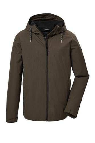 G.I.G.A. DX Męska kurtka funkcyjna/kurtka outdoorowa wodoszczelna z kapturem GW 32 MN JCKT, oliwkowa brązowa, XXL, 41867-000