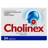 Przeziębienie i grypa - Cholinex Pastylki 24 sztuki - miniaturka - grafika 1