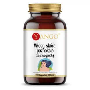 Yango Włosy, skóra, paznokcie z ashwagandhą - suplement diety 90 kaps. - Włosy, skóra, paznokcie - miniaturka - grafika 1