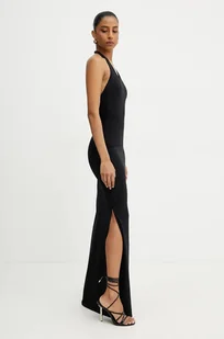Patrizia Pepe sukienka kolor czarny maxi dopasowana 2A2911 J129 - Sukienki - miniaturka - grafika 1