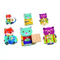 Zabawki interaktywne dla dzieci - Drewniane zamykane zwierzątka dla dzieci Djeco - miniaturka - grafika 1