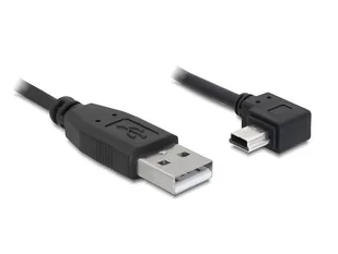 Delock Kabel USB A M -Mini USB BM5P M kątowy 50cm AKDEKKU00000015 - Kable USB - miniaturka - grafika 1