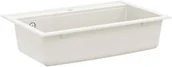 Zlewozmywaki - vidaXL Zlew Biały 795 x 505 mm 80% kwarcu i 20% żywicy - miniaturka - grafika 1