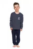 Piżamy chłopięce - Doctor nap PDB 5256 navy blue piżama chłopięca - miniaturka - grafika 1