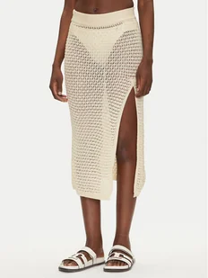Guess Spódnica midi E5GD09 Z3N30 Écru Regular Fit - Spódnice - miniaturka - grafika 1