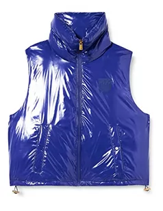 PINKO Damska kamizelka Gracia Gilet Crystal nylon garnitur kamizelka, F47_BLU SPETTRO, 42 - Kamizelki damskie - miniaturka - grafika 1