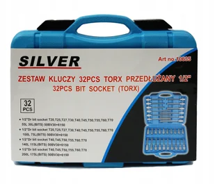 Silver TORX KEYS 1/2" EXTENDED 32 pcs / - Klucze i nasadki - miniaturka - grafika 1