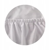 Prześcieradła dla dzieci - Prześcieradło Jersey Do Łóżeczka 180x90 Bawełna - Biały - miniaturka - grafika 1