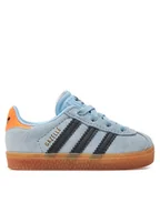 Buty dla dziewczynek - adidas Sneakersy Gazelle CF EL I IH2780 Niebieski - miniaturka - grafika 1