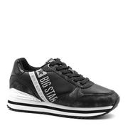 Buty sportowe damskie - Czarne sznurowane buty BIG STAR BSKK274438 - Neścior - miniaturka - grafika 1