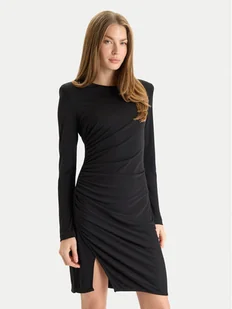 Rinascimento Sukienka koktajlowa CFC0125426003 Bordowy Regular Fit - Sukienki - miniaturka - grafika 1